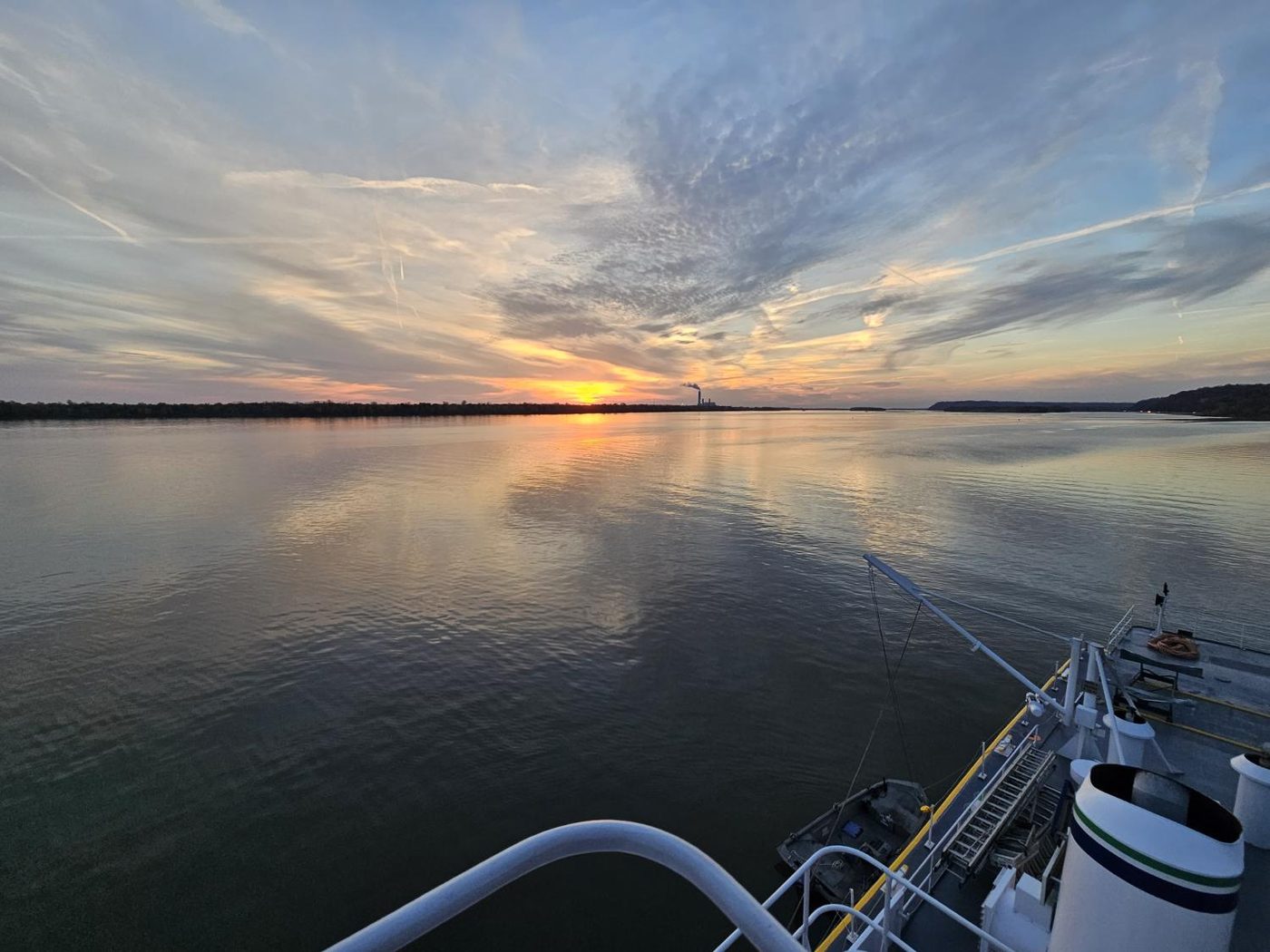 Sunset on the river